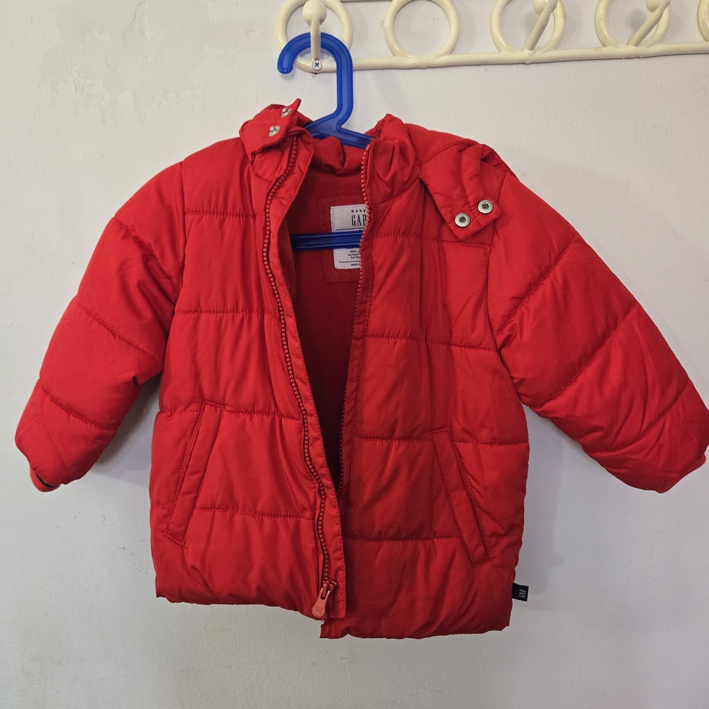 GAP Bright Red Kids Puffer Jacket